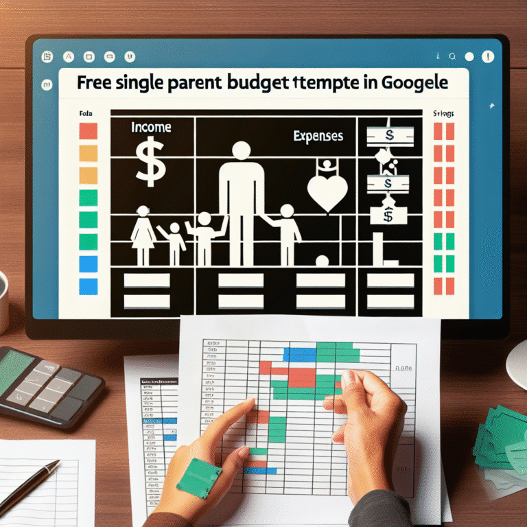 Free Single Parent Budget Template Google Sheets