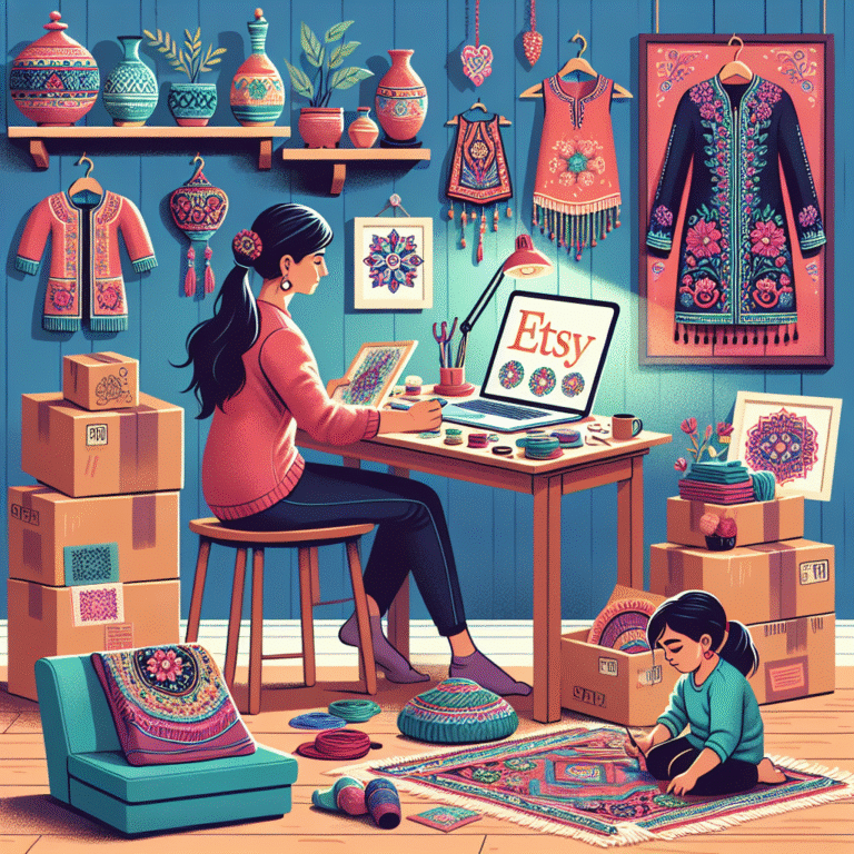 Building a successful Etsy shop as a single mother