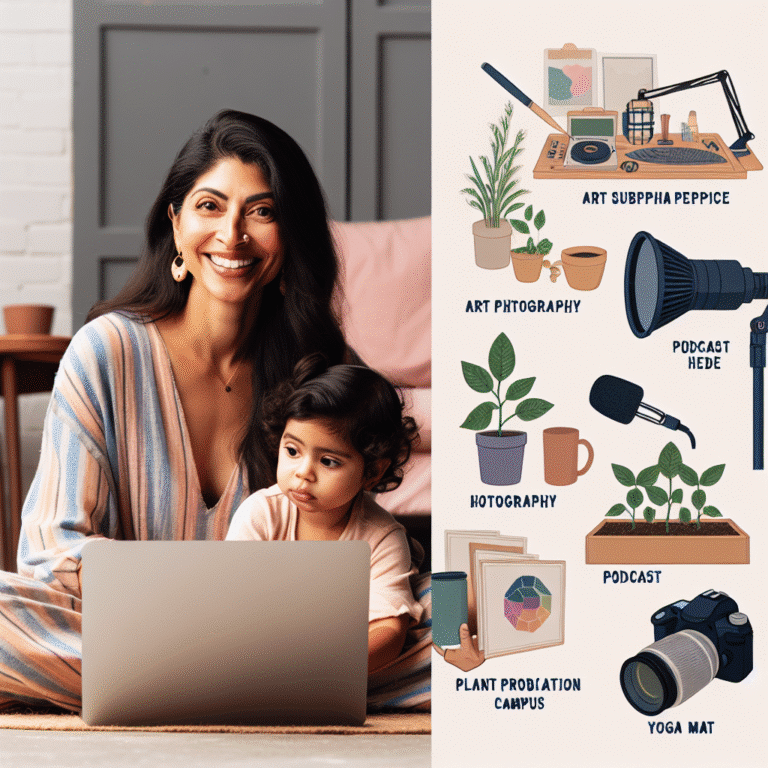 Creative side hustles for single moms to earn income from home