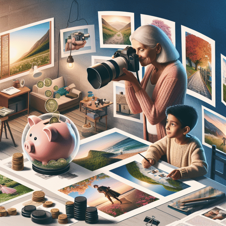Monetizing photography skills as a single parent