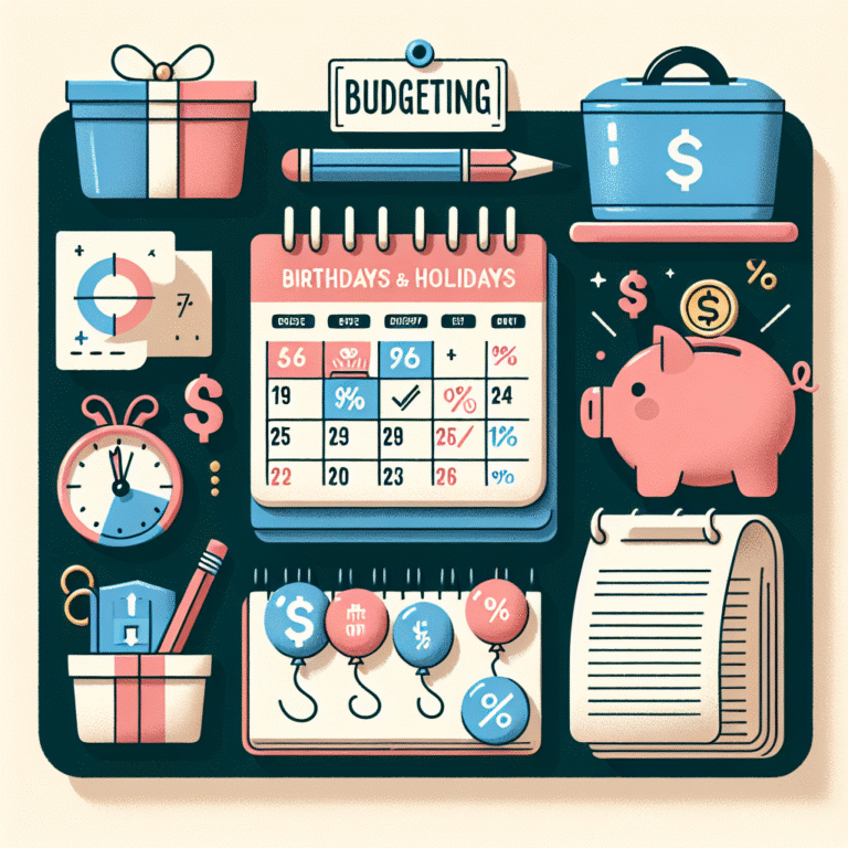 How to Budget for Birthdays and Holidays on a Tight Budget