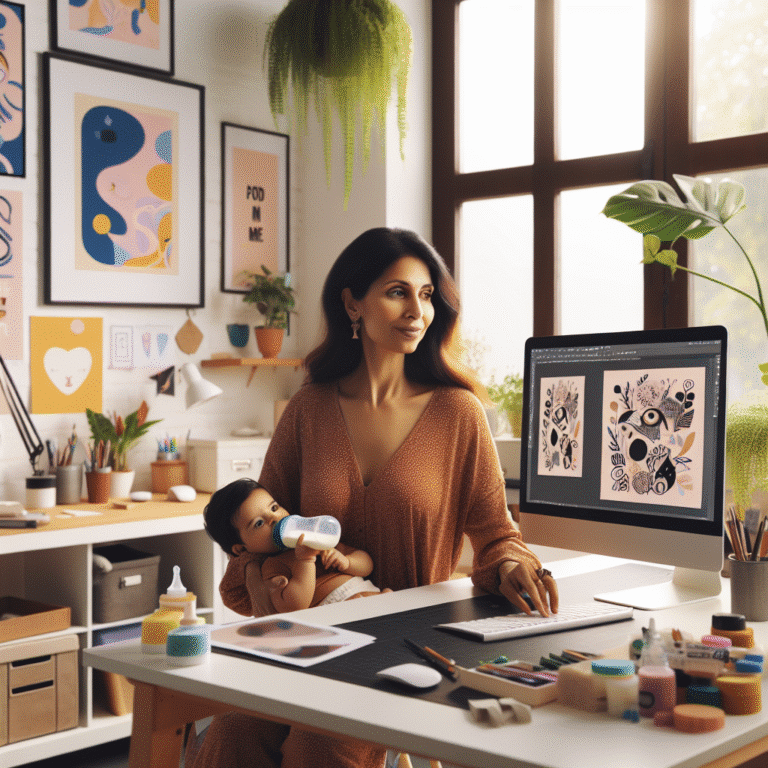 How to create and sell printables online as a single mom
